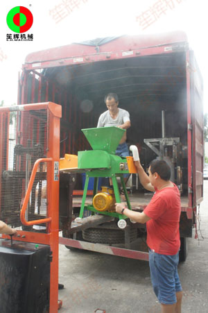 艾草生產(chǎn)線順利檢測(cè)調(diào)試完成，裝車(chē)送往客戶工廠!